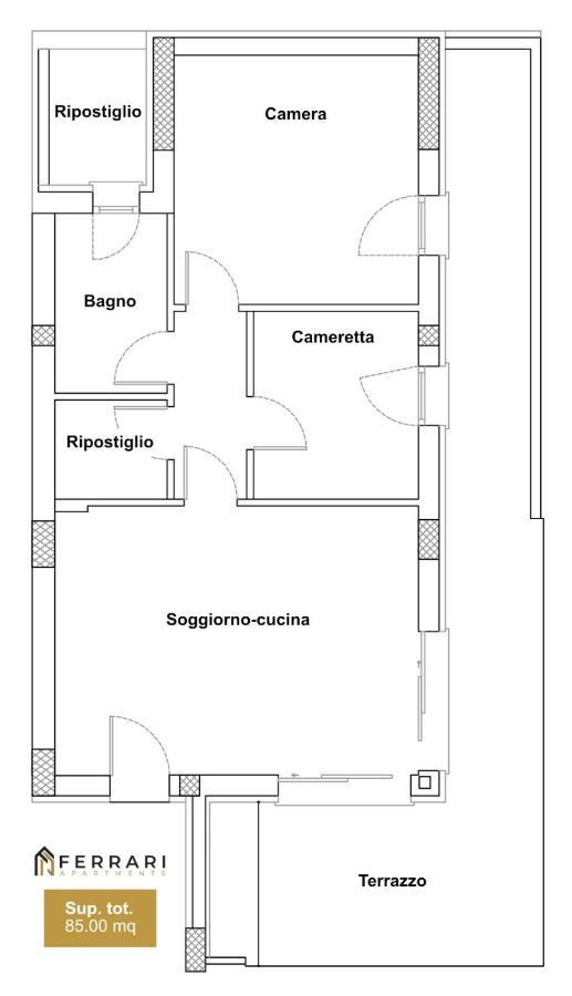 Ferrari Apartments Ponente Caorle Eksteriør billede